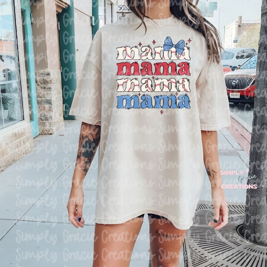 Mama Baseball Tee