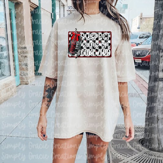 Suspect Runs On Coke Zero Tee