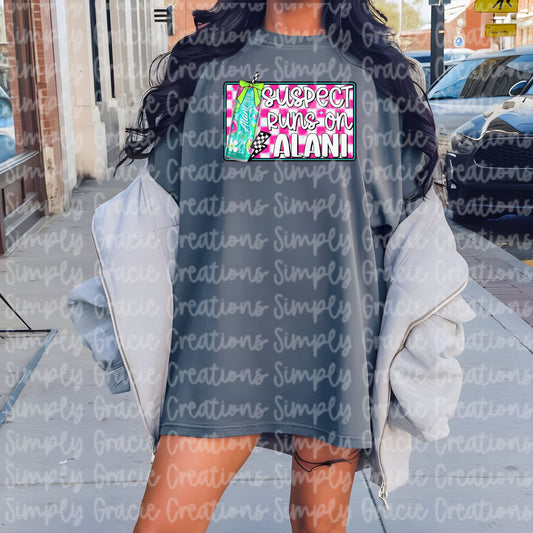 Suspect Runs on Alani