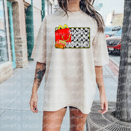 Suspect Runs on Happy Meals